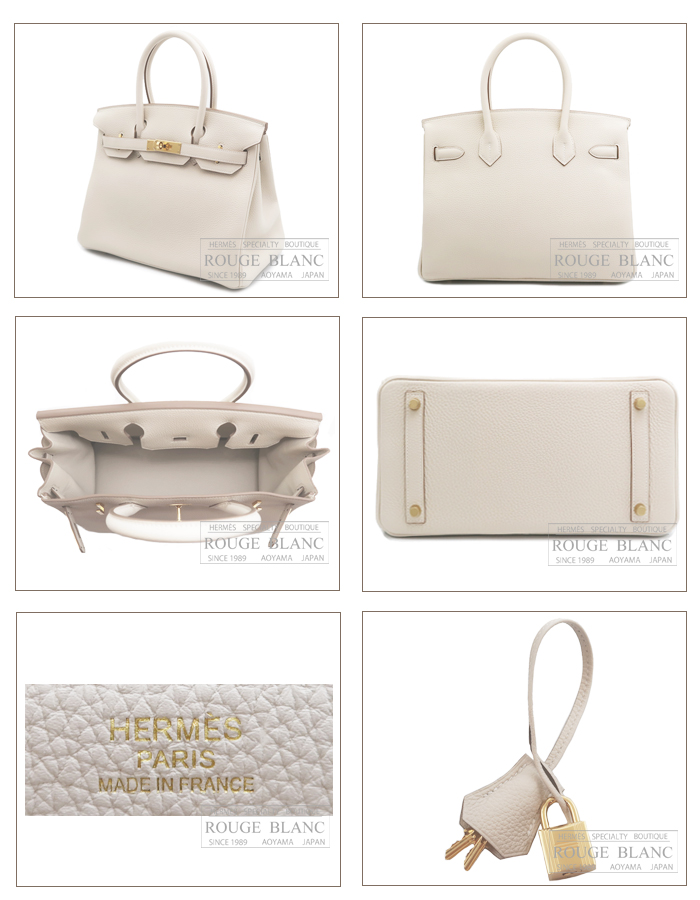エルメス バーキン30 クレ トゴ ゴールド金具 【新品】 HERMES エルメス バーキン30 クレ トゴ ゴールド金具 【新品】 HERMES